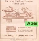 Warner & Swasey-Warner Swasey 1-A, Turret Lathe Parts Manual Vintage 1929-1-A-01